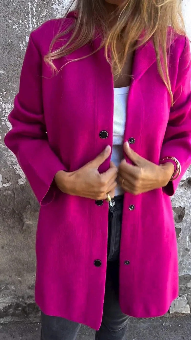 Veste Rouge Chic & Élégante – Style, Confort et Modernité.